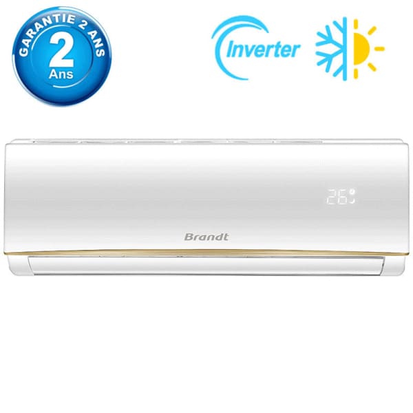 Climatiseur BRANDT 12000 BTU Inverter Chaud & Froid (BTS12TIQC) Climatiseur BRANDT 12000 BTU Inverter Chaud & Froid (BTS12TIQC)